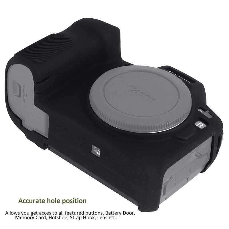 Easy Hood Case Compatible with Canon EOS R Digital Camera, Anti-Scratch Soft Silicone Rubber Housing Case Shell Protective Cover Skin Protector Guard Shield (Black) - Image 5